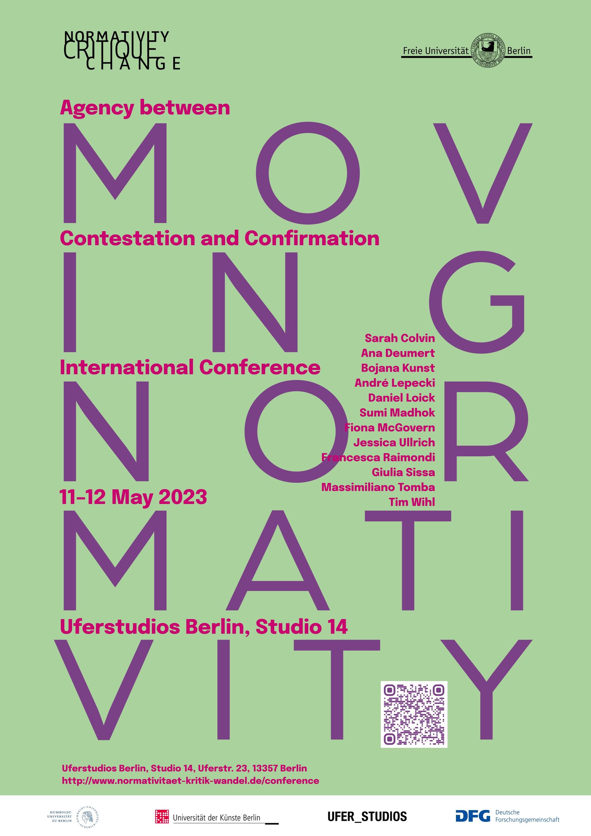 May 11 and 12: International Conference "Moving Normativity"
